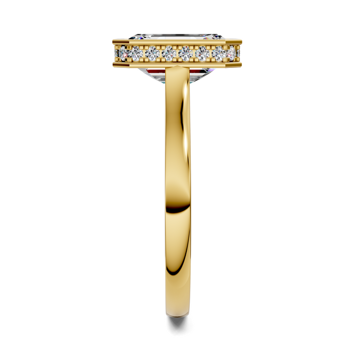 Jazmin Bezel Halo Ring