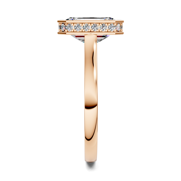 Jazmin Bezel Halo Ring