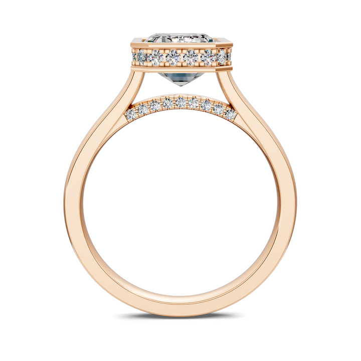 Jazmin Bezel Halo Ring