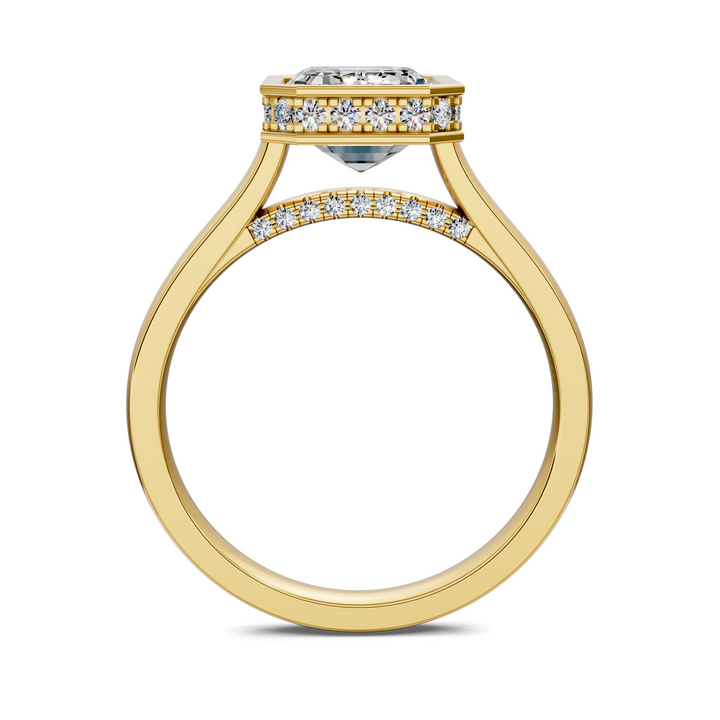 Jazmin Bezel Halo Ring