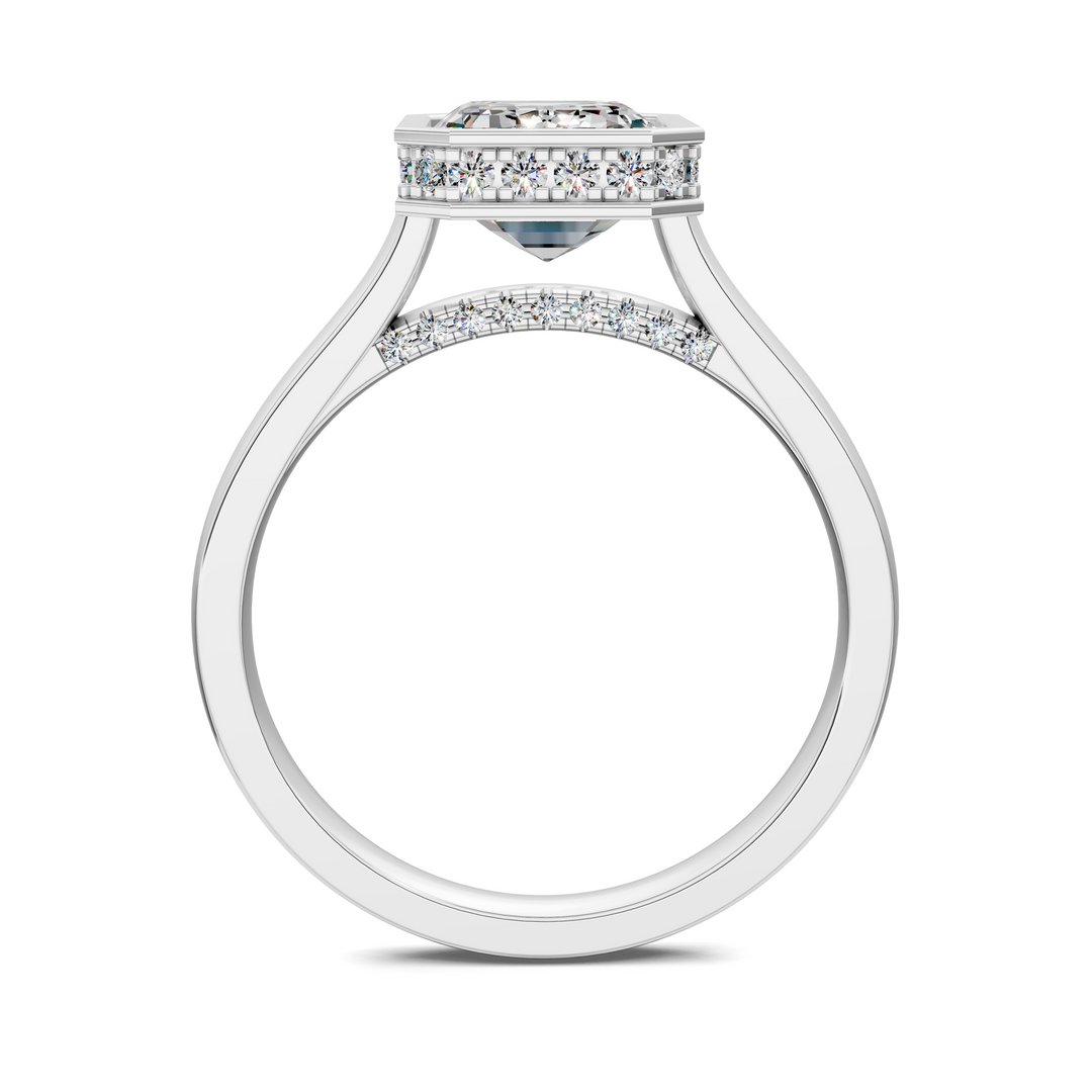 Jazmin Bezel Halo Ring