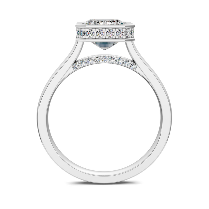 Jazmin Bezel Halo Ring
