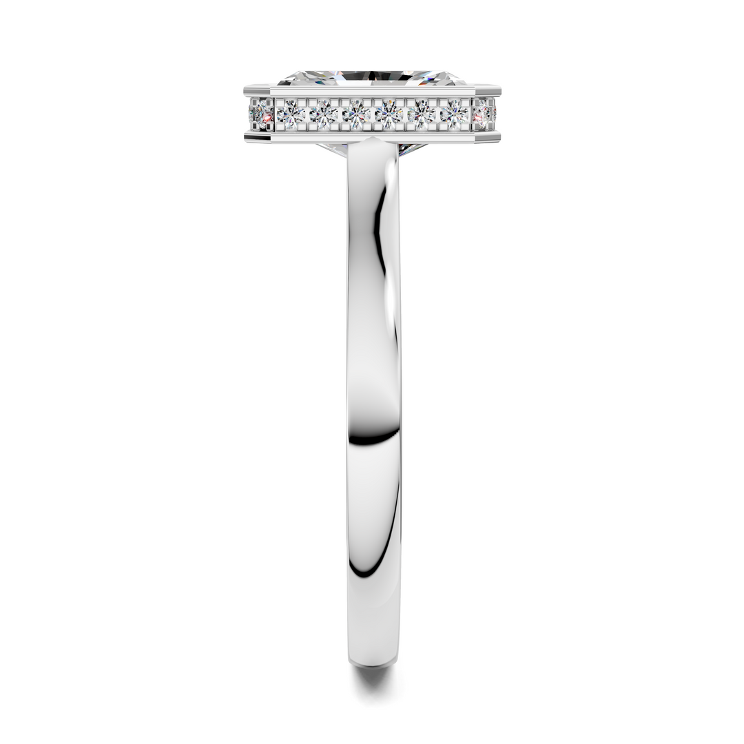 Jazmin Bezel Halo Ring