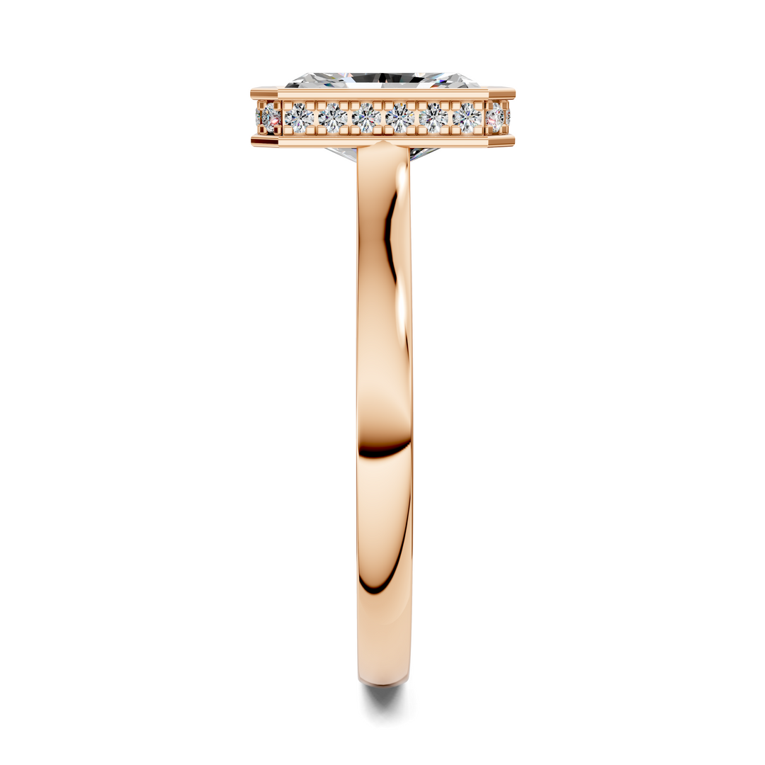 Jazmin Bezel Halo Ring