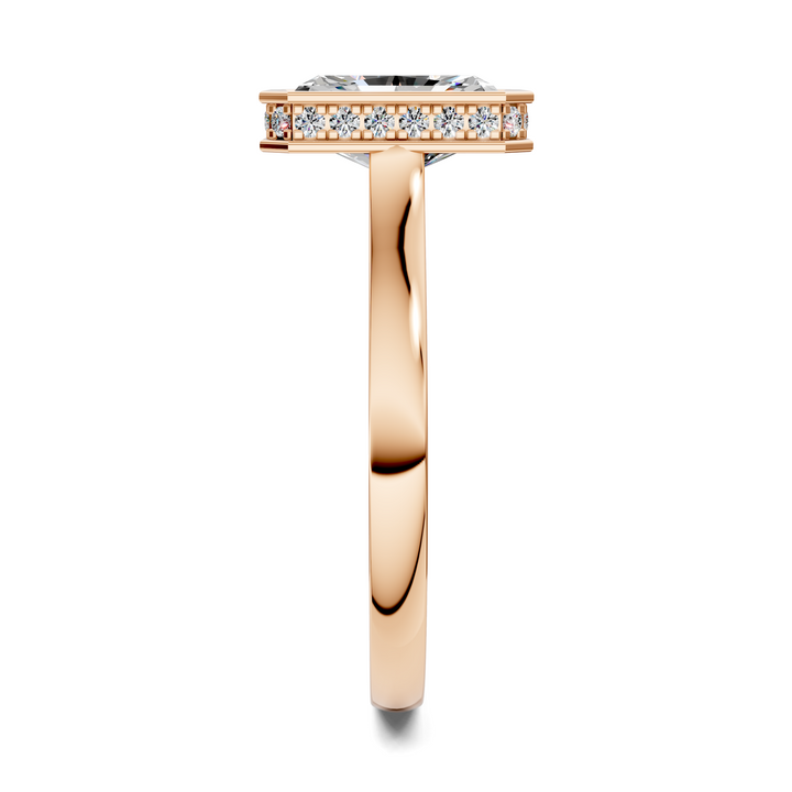 Jazmin Bezel Halo Ring