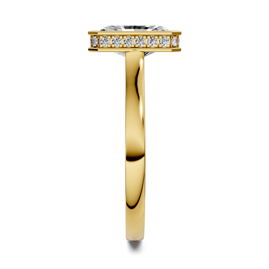 Jazmin Bezel Halo Ring