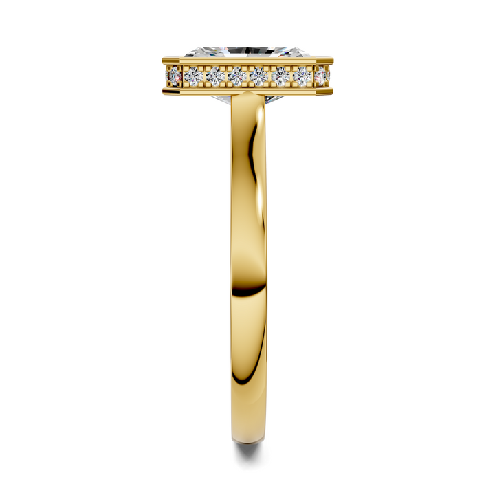 Jazmin Bezel Halo Ring