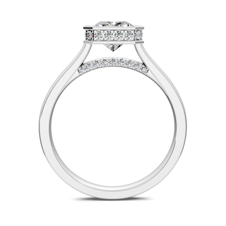 Jazmin Bezel Halo Ring