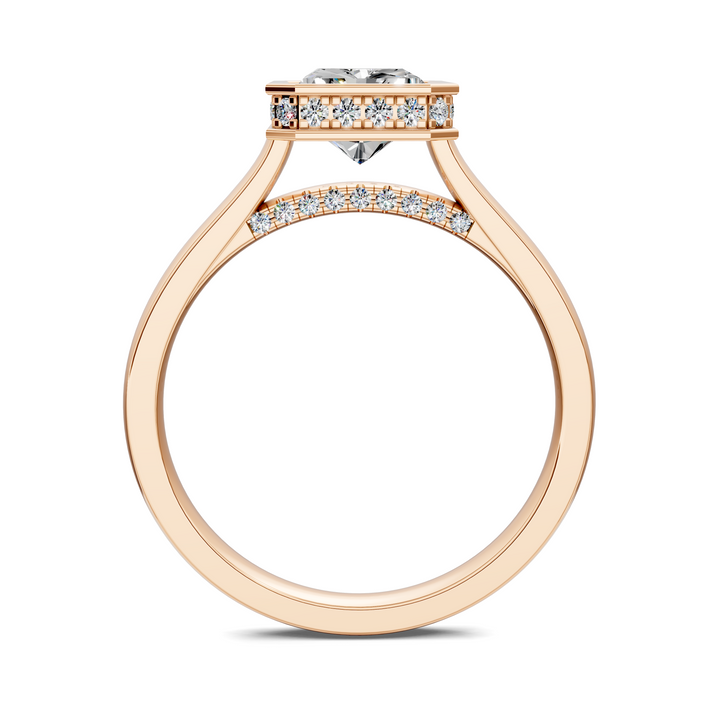 Jazmin Bezel Halo Ring