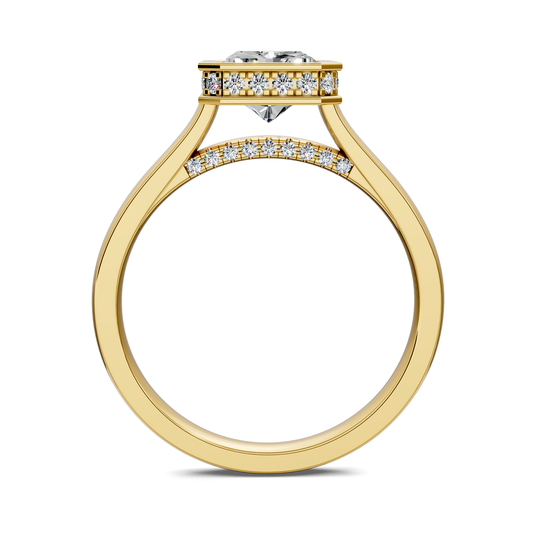 Jazmin Bezel Halo Ring