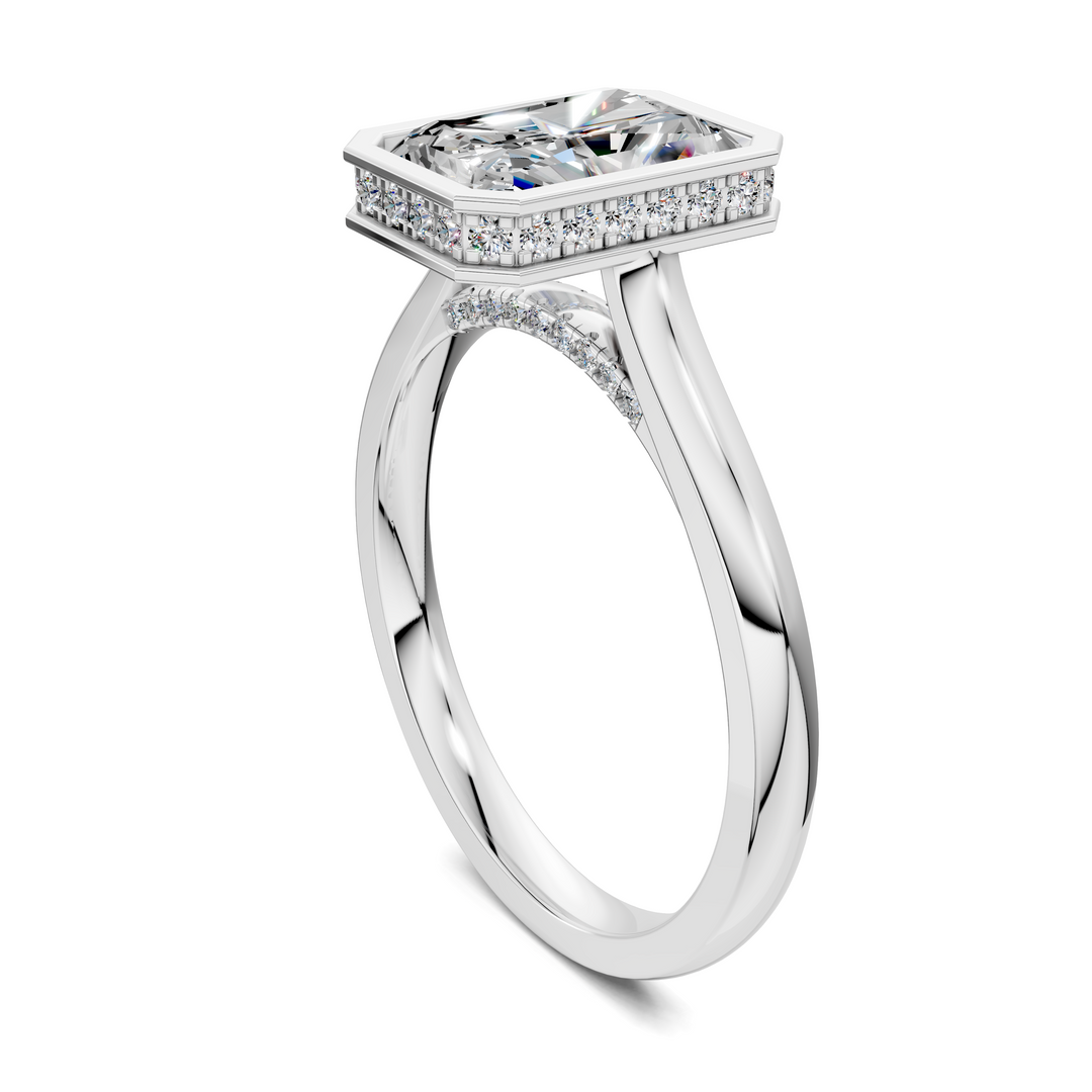 Jazmin Bezel Halo Ring