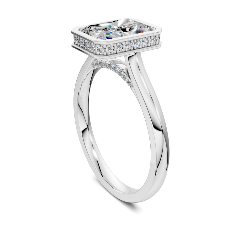 Jazmin Bezel Halo Ring