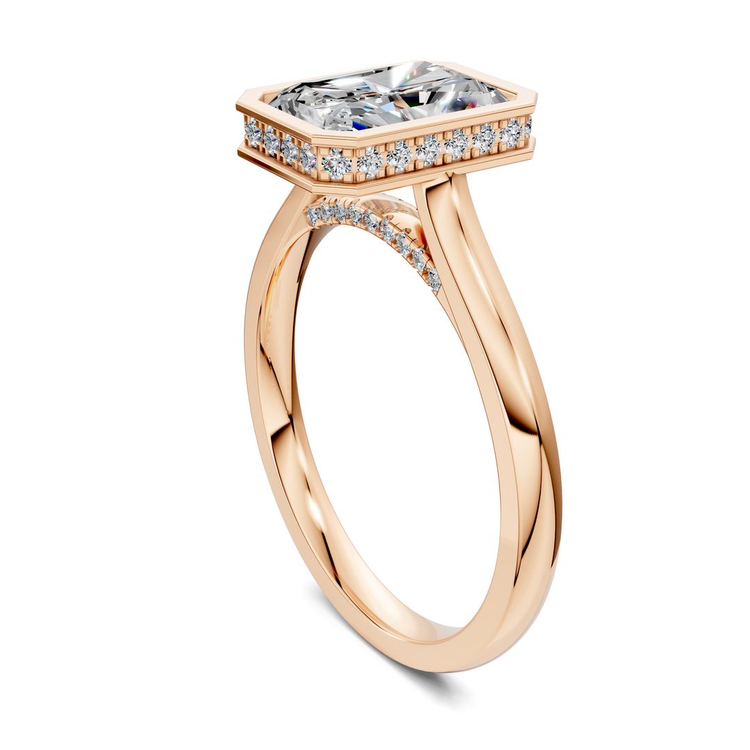Jazmin Bezel Halo Ring