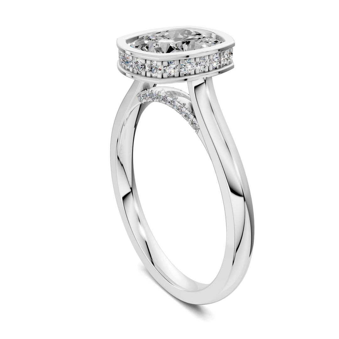 Jazmin Bezel Halo Ring