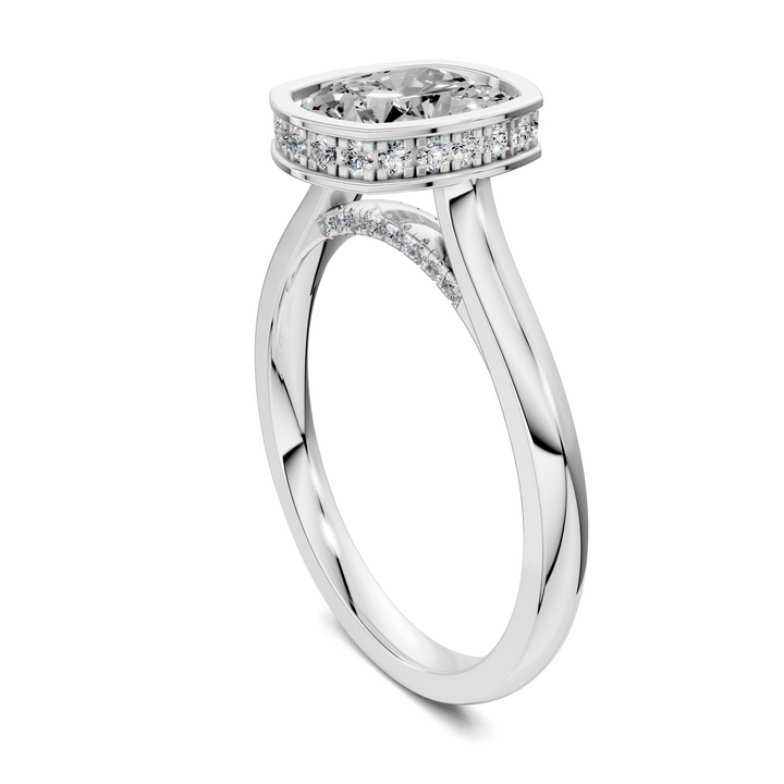 Jazmin Bezel Halo Ring