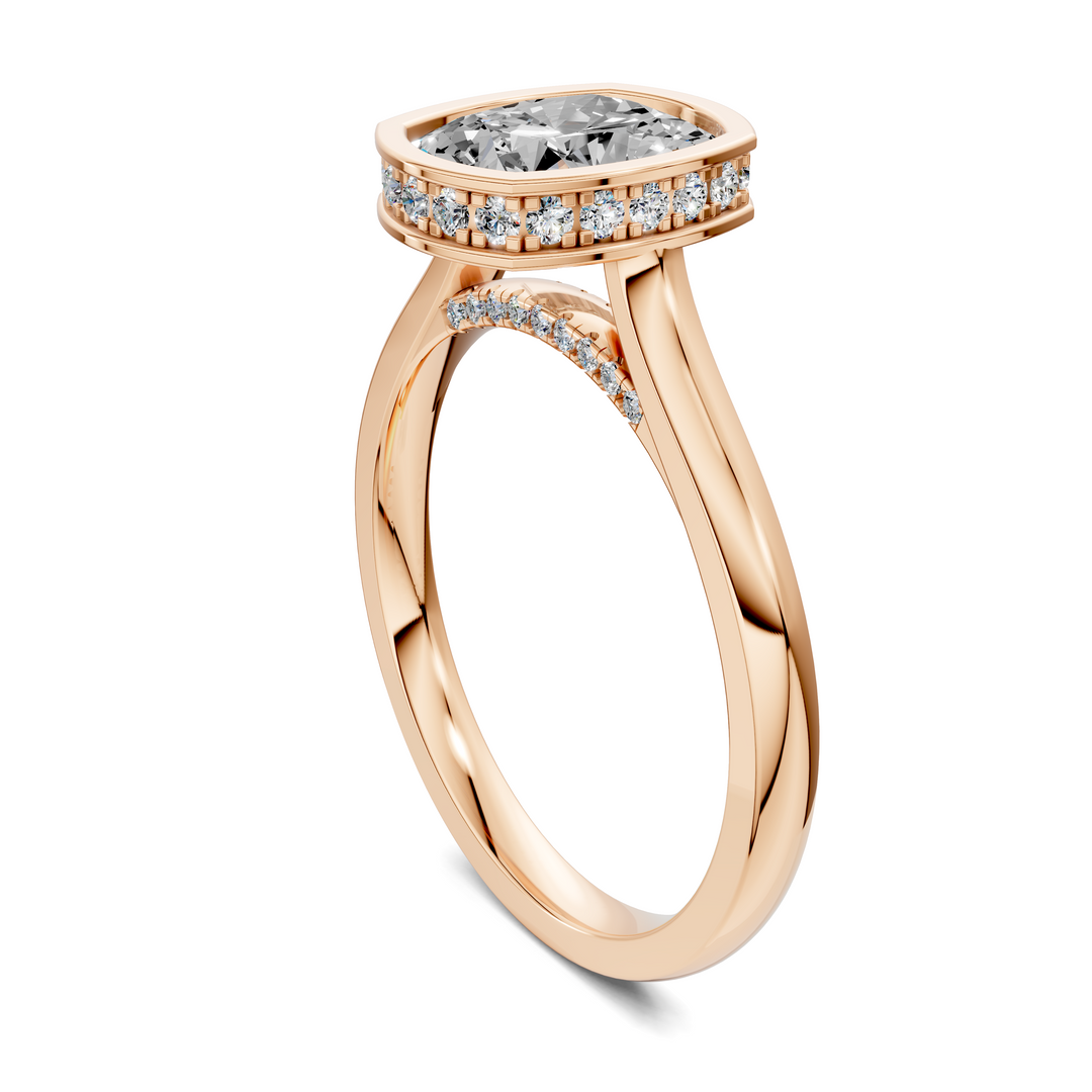 Jazmin Bezel Halo Ring