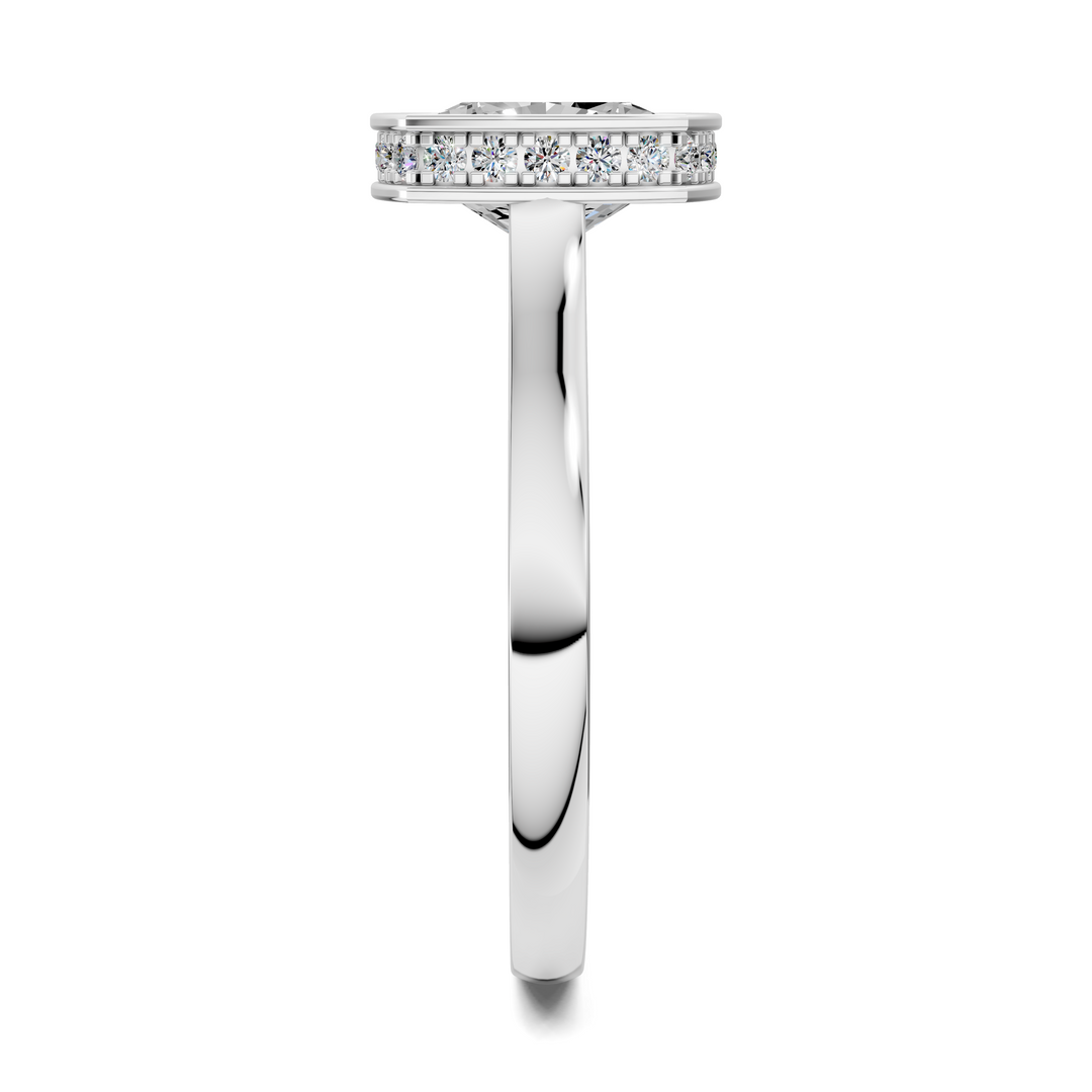 Jazmin Bezel Halo Ring