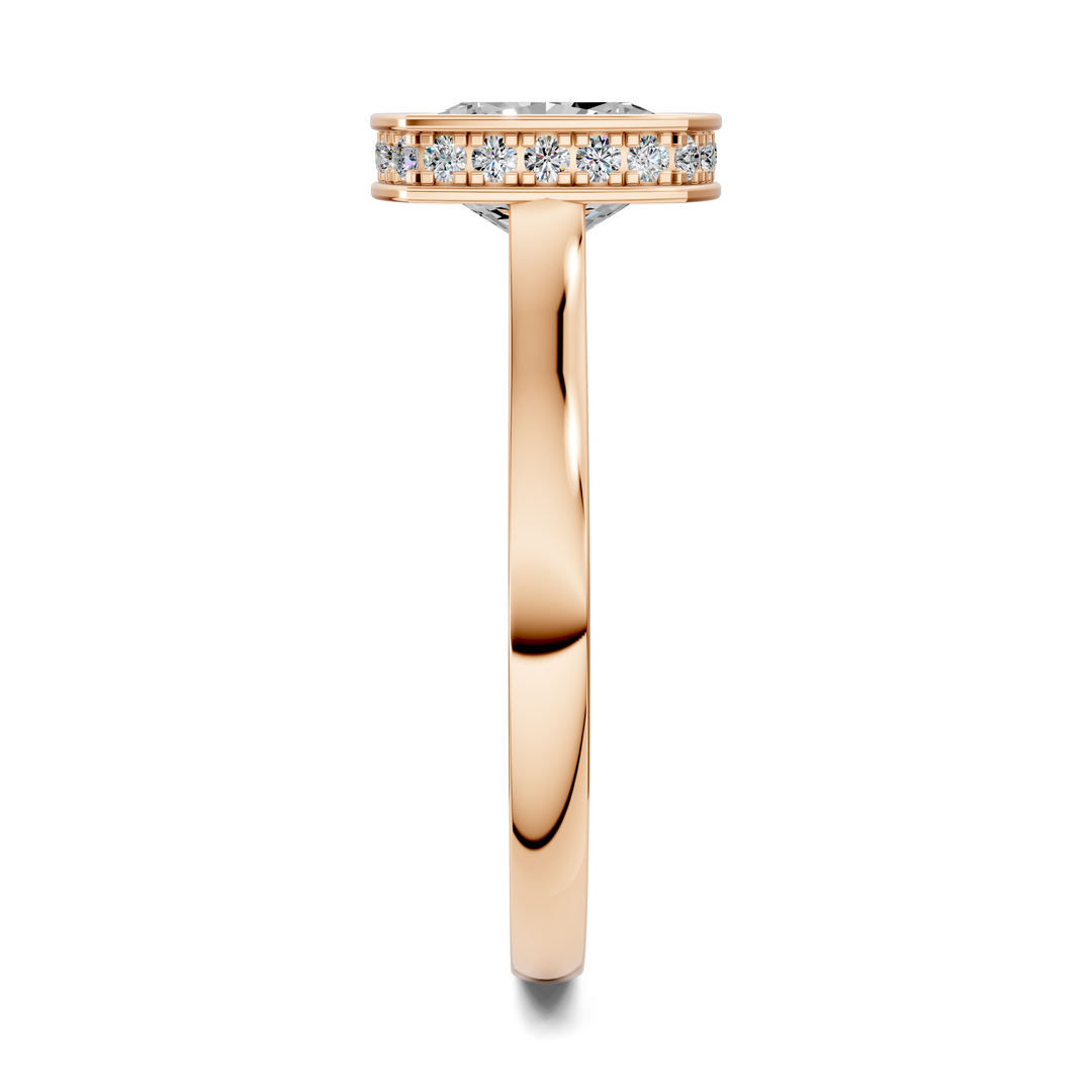 Jazmin Bezel Halo Ring