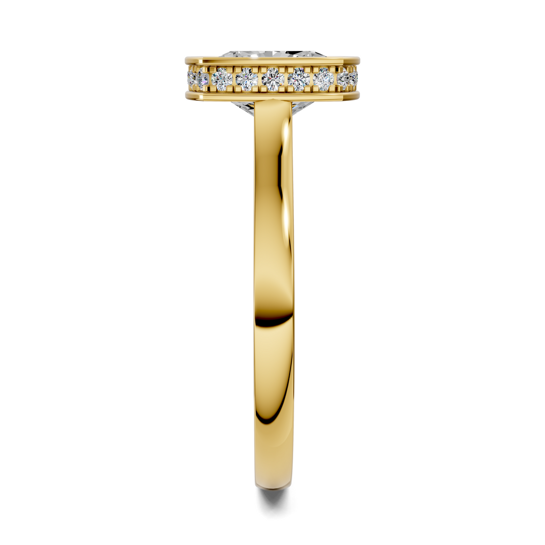 Jazmin Bezel Halo Ring