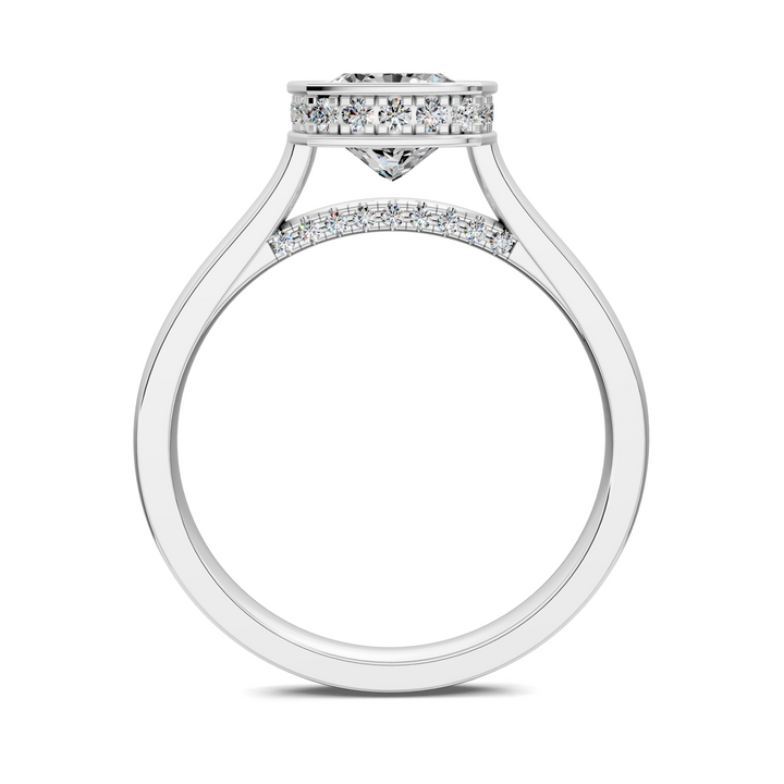 Jazmin Bezel Halo Ring