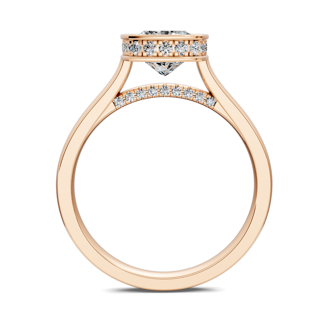 Jazmin Bezel Halo Ring
