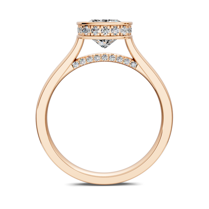 Jazmin Bezel Halo Ring