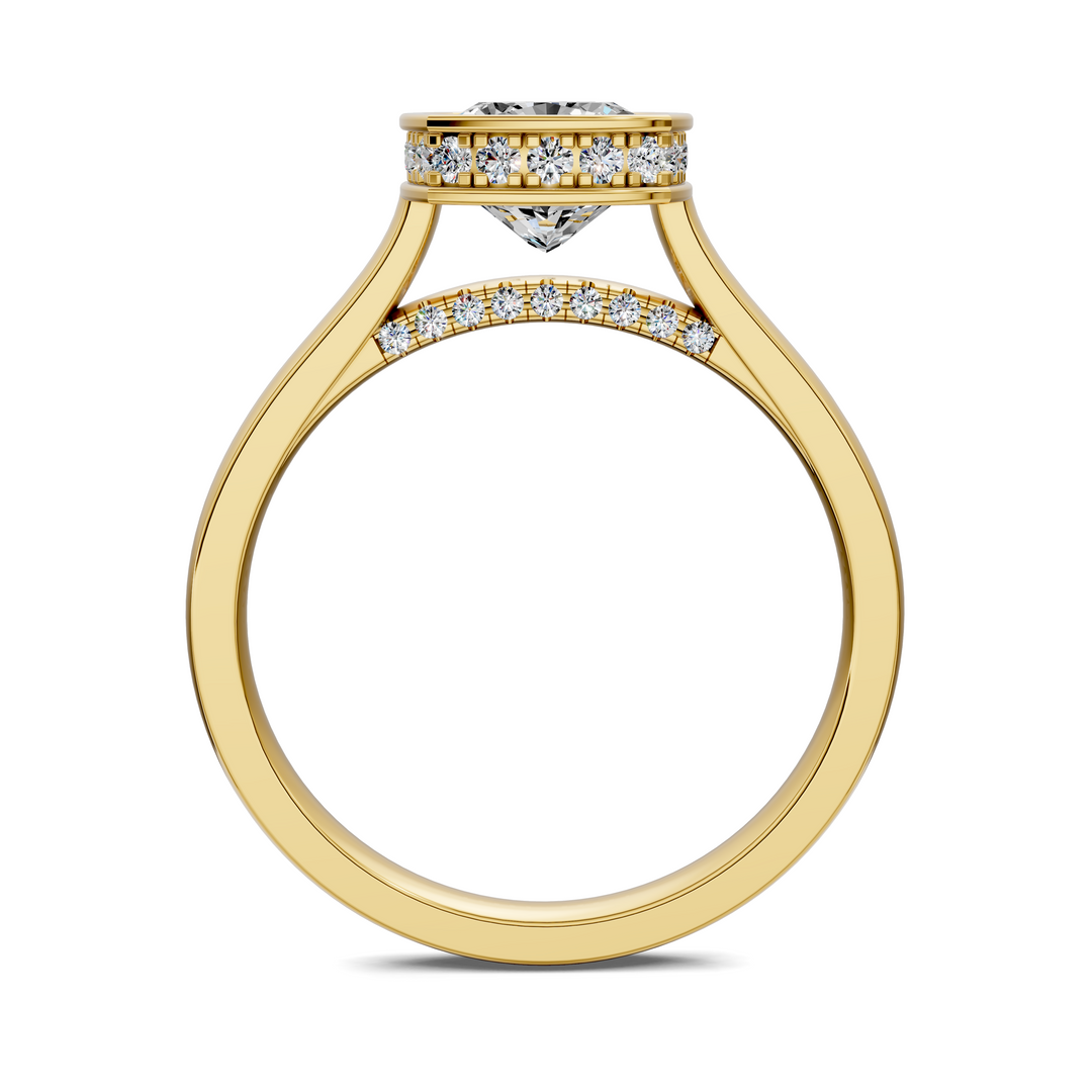 Jazmin Bezel Halo Ring