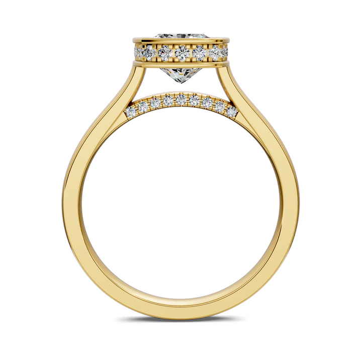 Jazmin Bezel Halo Ring