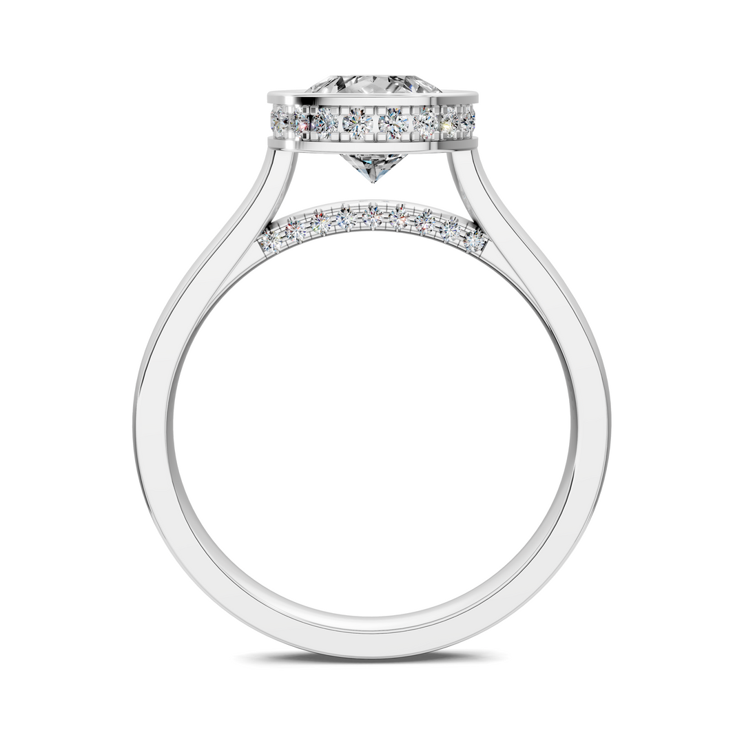Jazmin Bezel Halo Ring