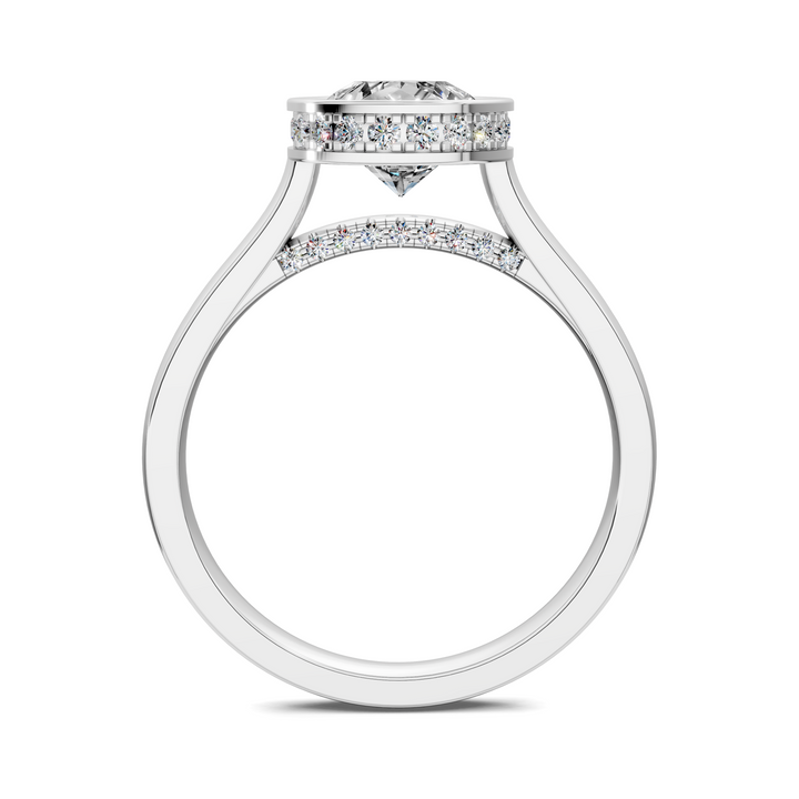 Jazmin Bezel Halo Ring