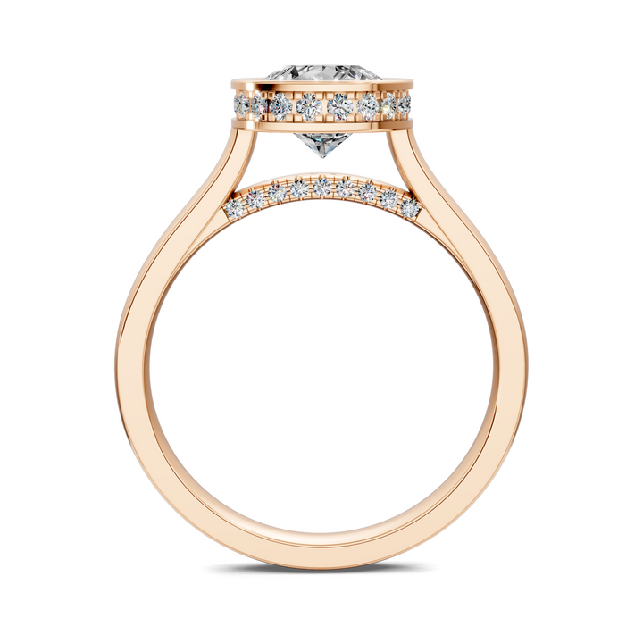 Jazmin Bezel Halo Ring