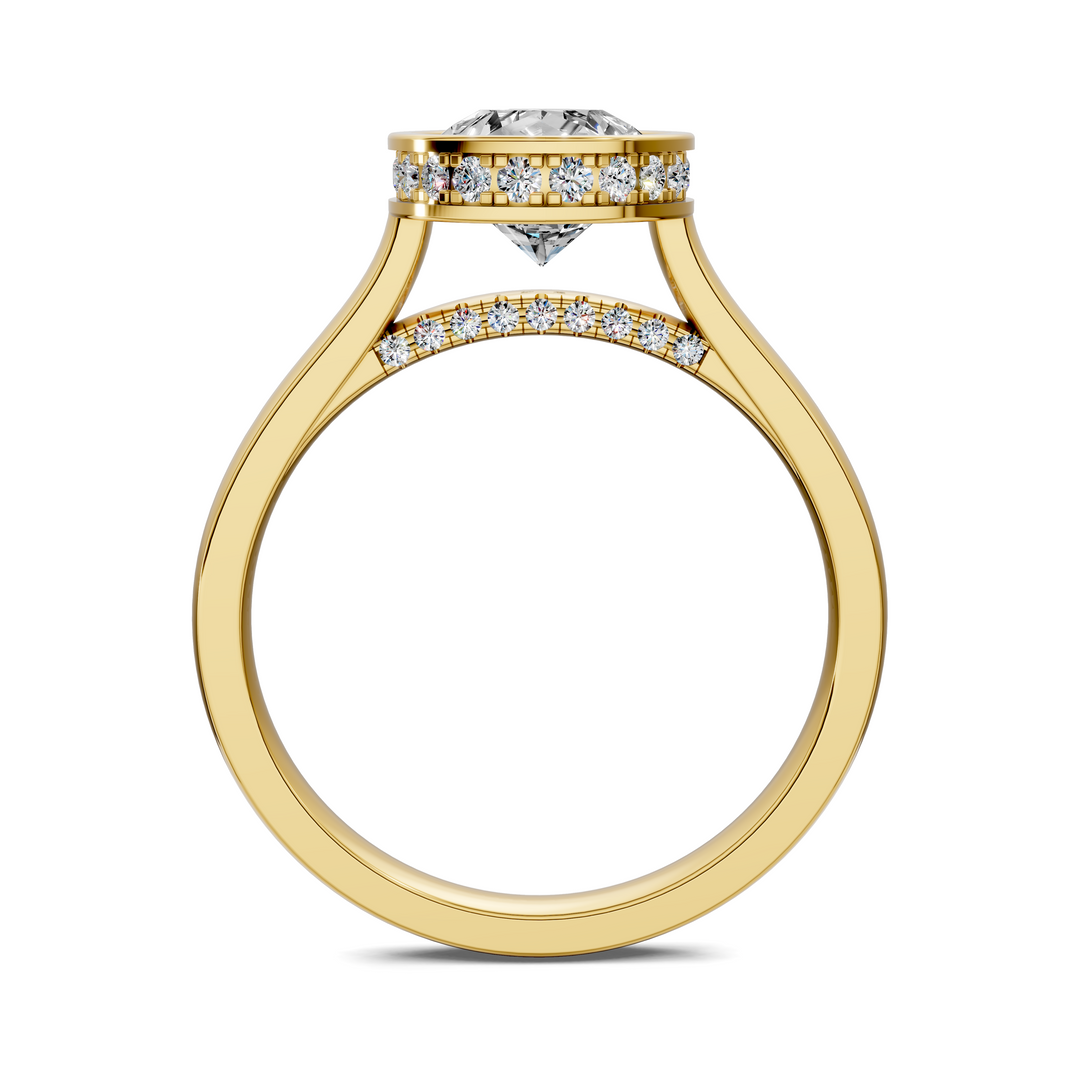 Jazmin Bezel Halo Ring