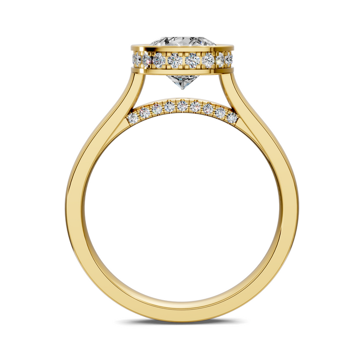 Jazmin Bezel Halo Ring