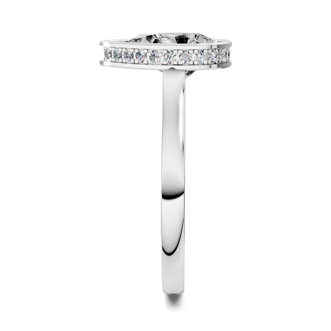 Jazmin Bezel Halo Ring