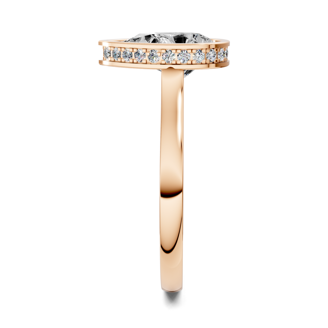 Jazmin Bezel Halo Ring