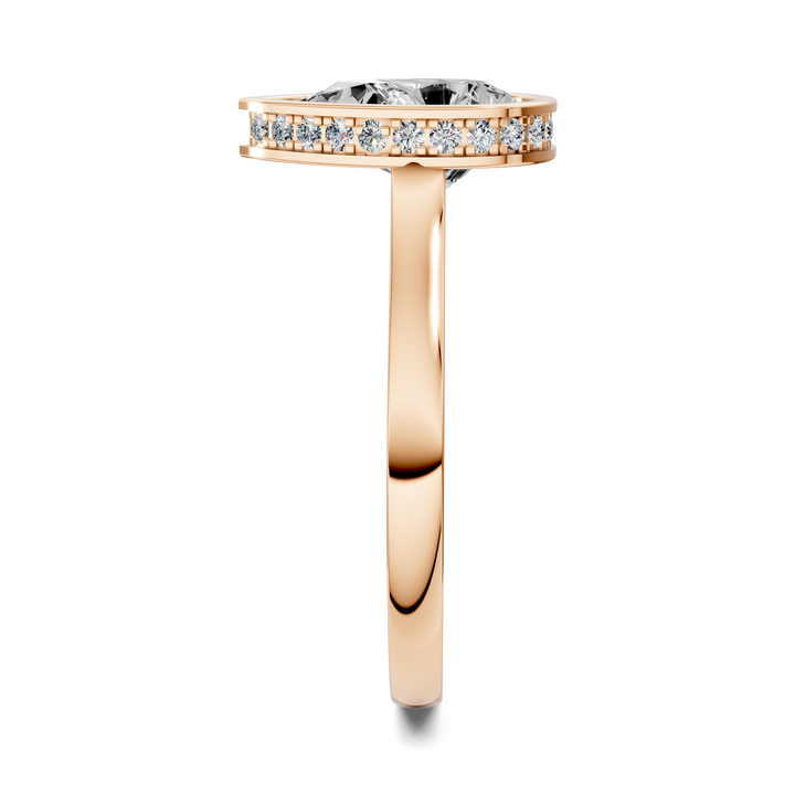 Jazmin Bezel Halo Ring