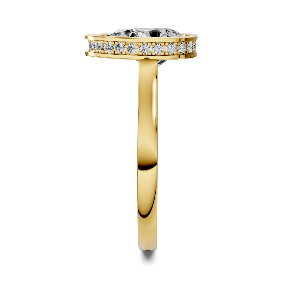 Jazmin Bezel Halo Ring