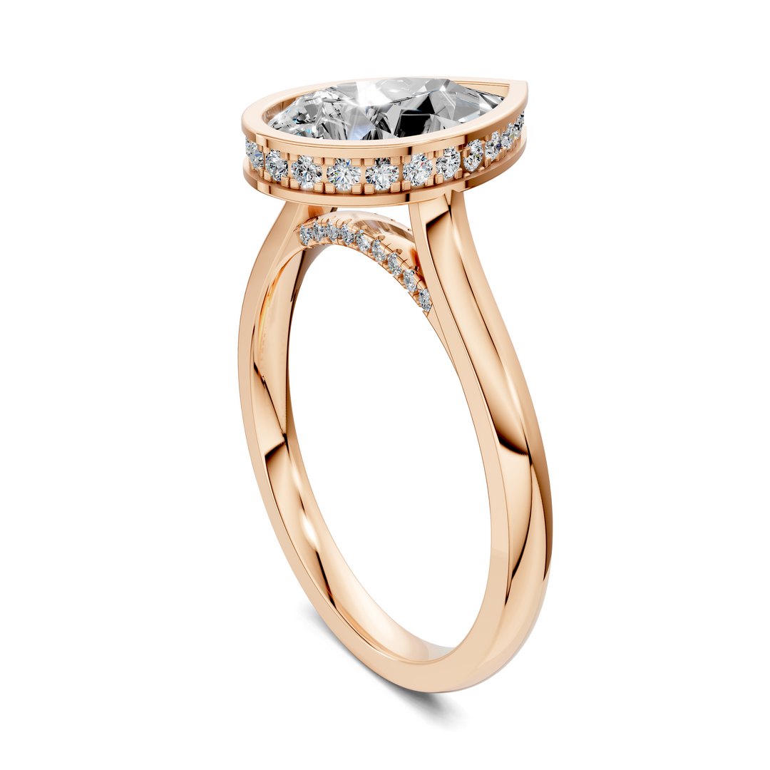 Jazmin Bezel Halo Ring