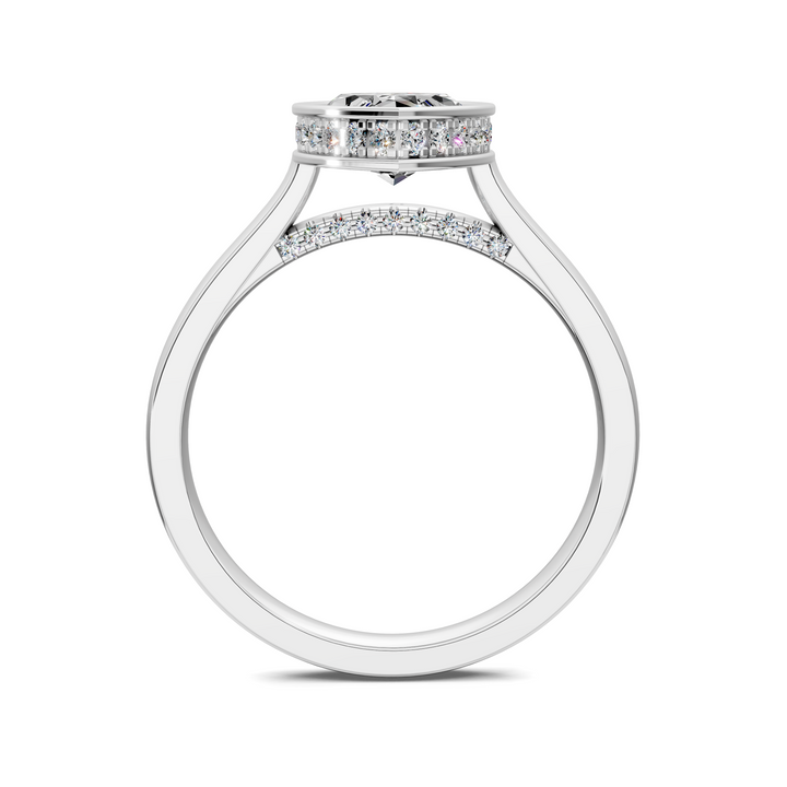 Jazmin Bezel Halo Ring