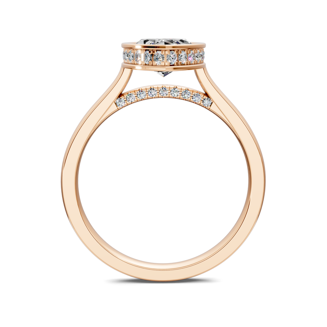 Jazmin Bezel Halo Ring