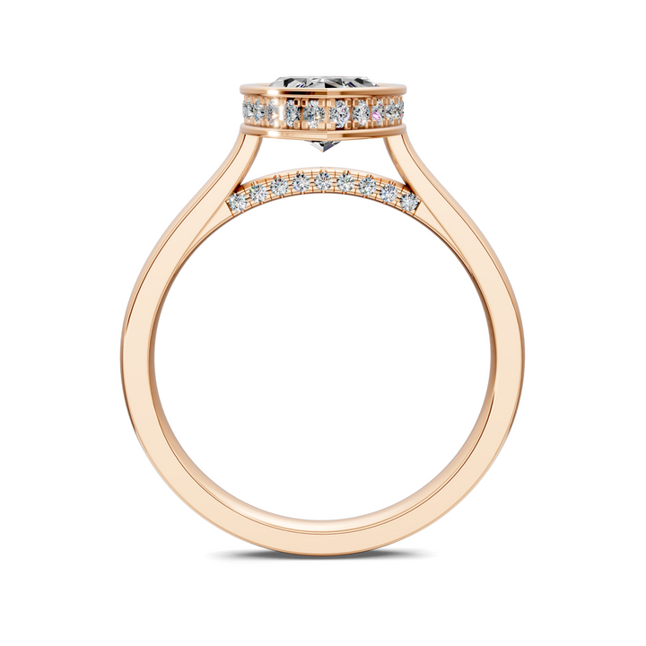Jazmin Bezel Halo Ring