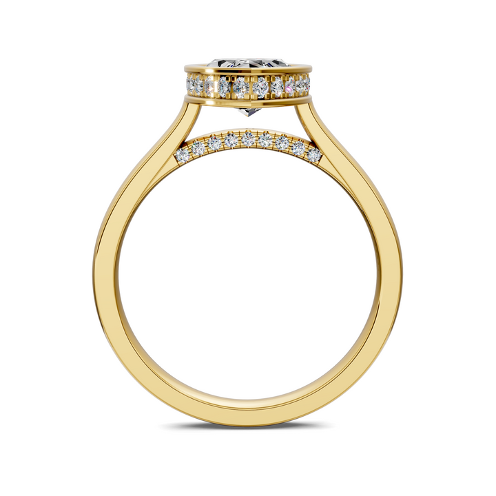 Jazmin Bezel Halo Ring