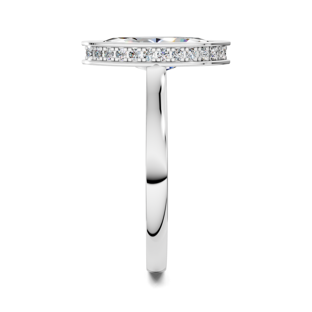 Jazmin Bezel Halo Ring