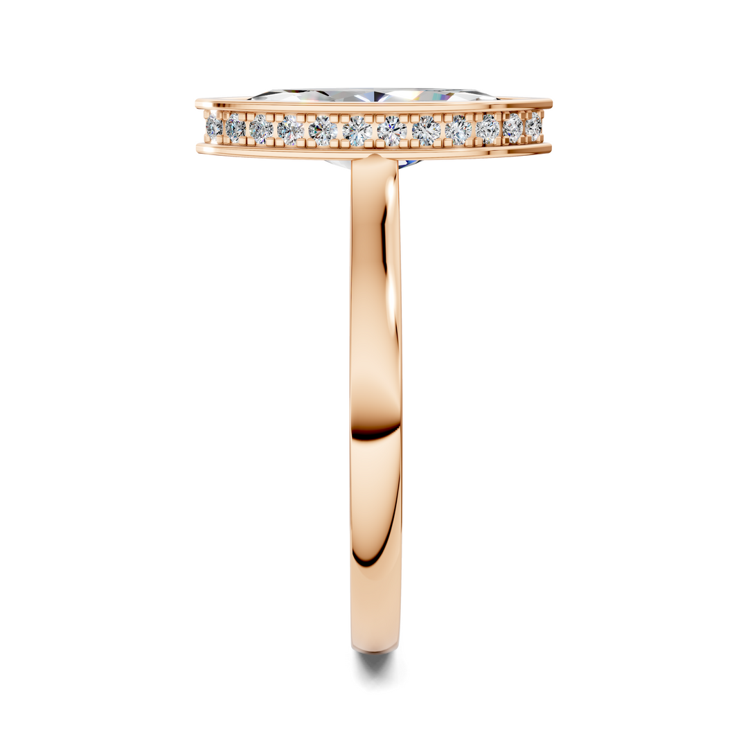 Jazmin Bezel Halo Ring