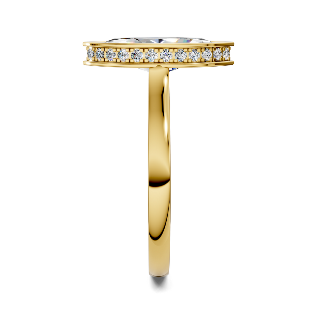Jazmin Bezel Halo Ring