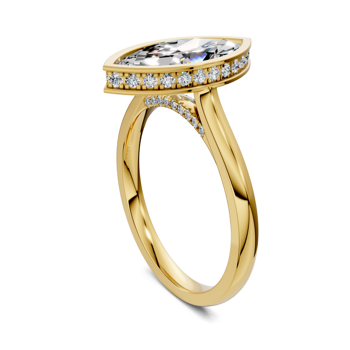 Jazmin Bezel Halo Ring