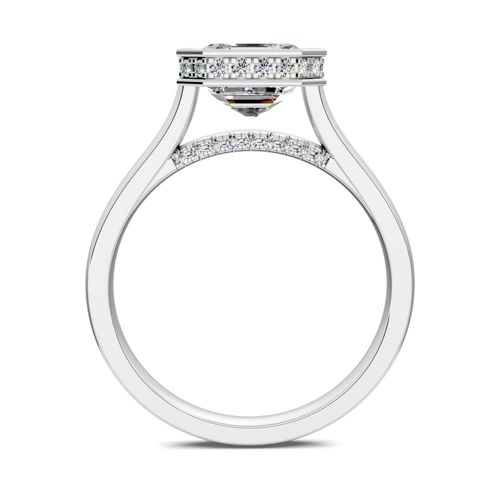 Jazmin Bezel Halo Ring