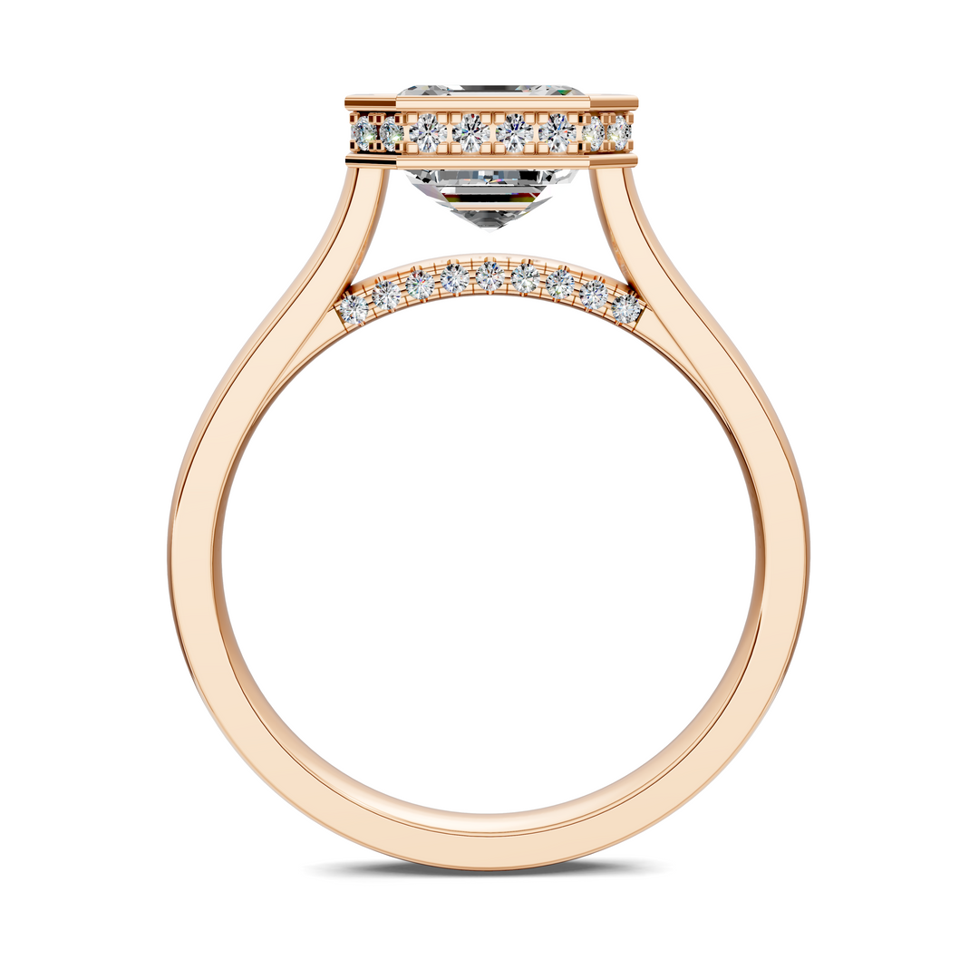 Jazmin Bezel Halo Ring