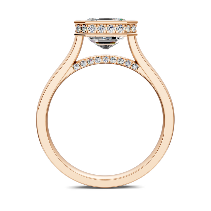 Jazmin Bezel Halo Ring