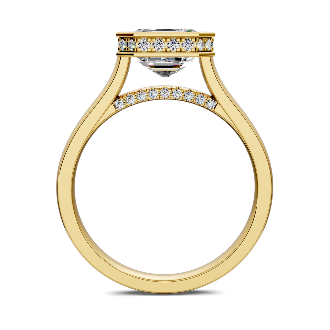 Jazmin Bezel Halo Ring